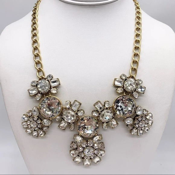 J. Crew Jeweled Crystal Necklace - Picture 1 of 4